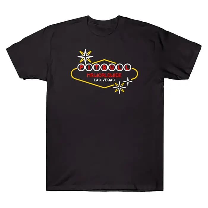 Rappeur Pitbull Vegas signe t-shirt Rap Hip Hop musique T-shirts femmes hommes coton surdimensionné