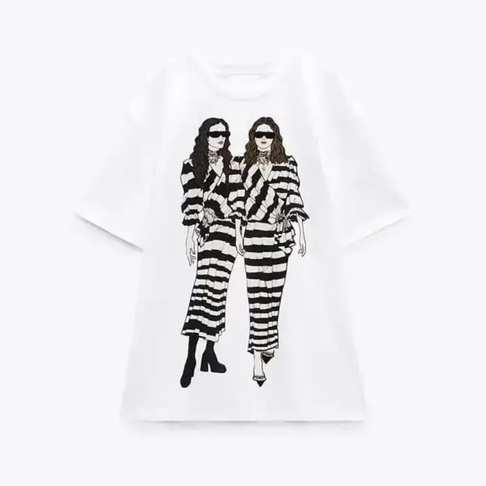 TRAFZR femmes T-shirts été 2025 Y2k Streetwear mode filles à manches courtes t-shirt col rond