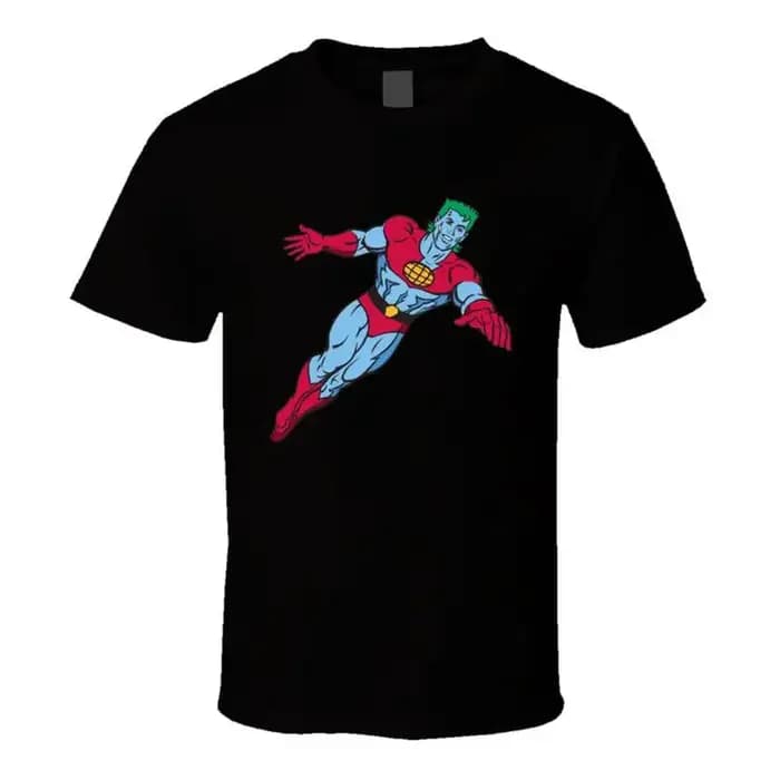 T-shirt de dessin animé Captain Planet des années 90