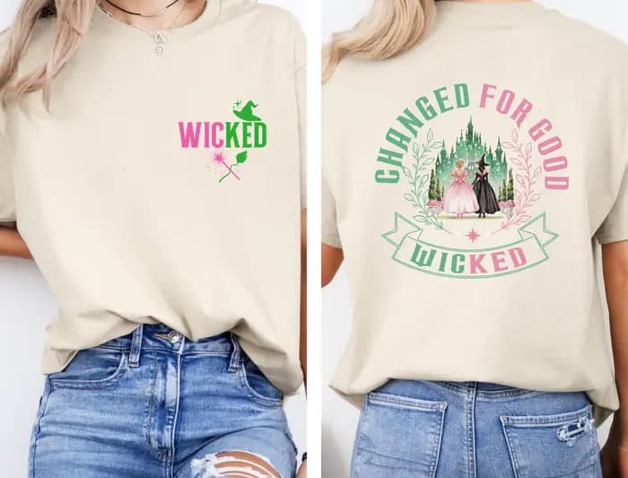 Changement méchant pour une bonne chemise défaire gravité balai baguette magique assistant film Fan mode Harajuku Kawaii T-shirt femmes Y2K haut