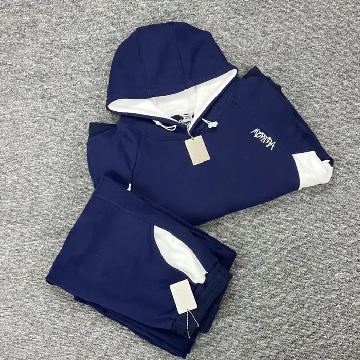 Sweat-shirts à capuche Mertra Splice Color avec logo brodé