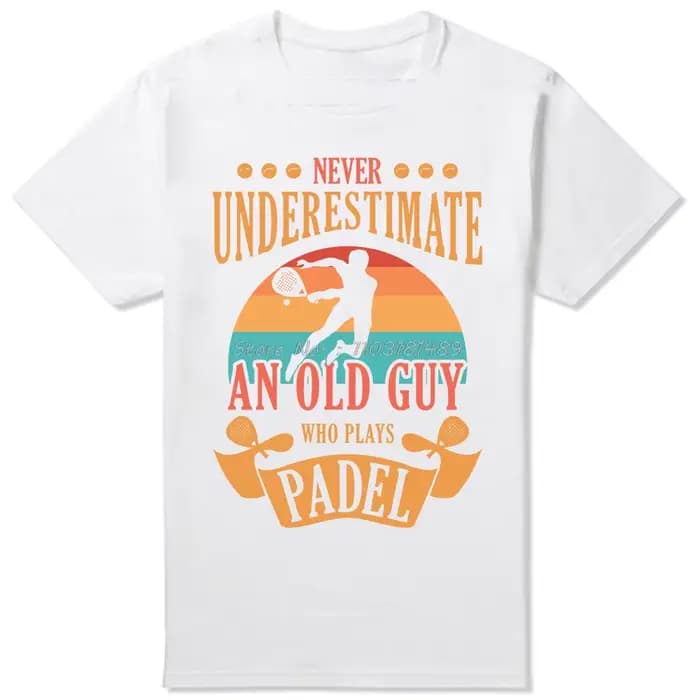 T-shirt graphique d'été en coton à manches courtes, ne sous-estimez jamais un vieil homme qui joue P