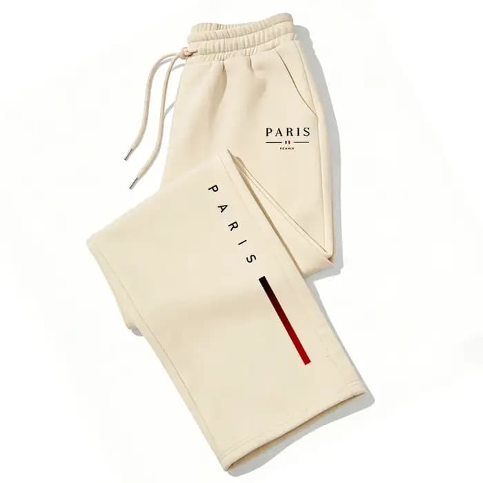 Pantalon large imprimé PARIS