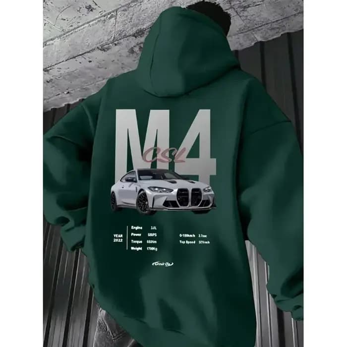 Mode hommes femmes unisexe F40 voiture sweats à capuche 2025 automne hiver pulls décontractés JDM Streetwear hauts à capuche