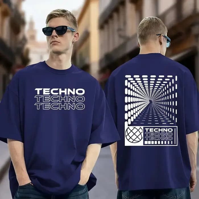 T-shirt minimaliste en coton 100% pour hommes