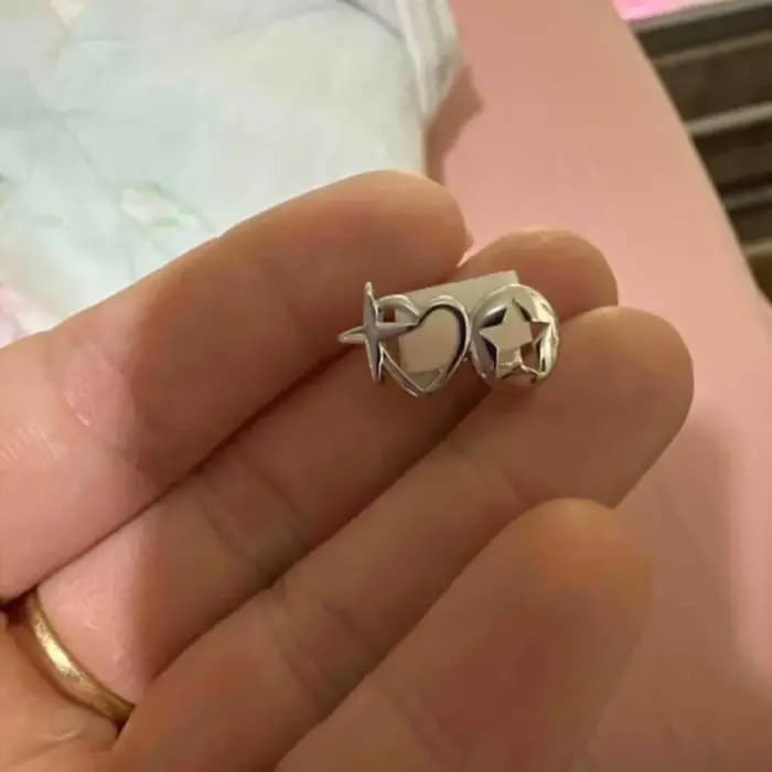 Nouveau coeur creux Hip Hop dent Grillz cuivre coeur forme dents bouchons haute polonais Grills dentaires Hip Hop