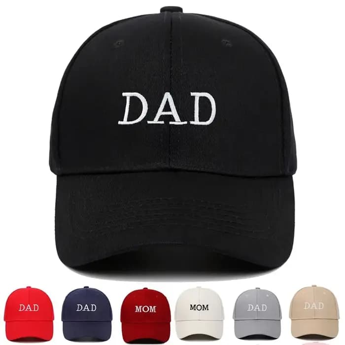 Casquette de baseball en pur coton brodé papa maman pour hommes et femmes