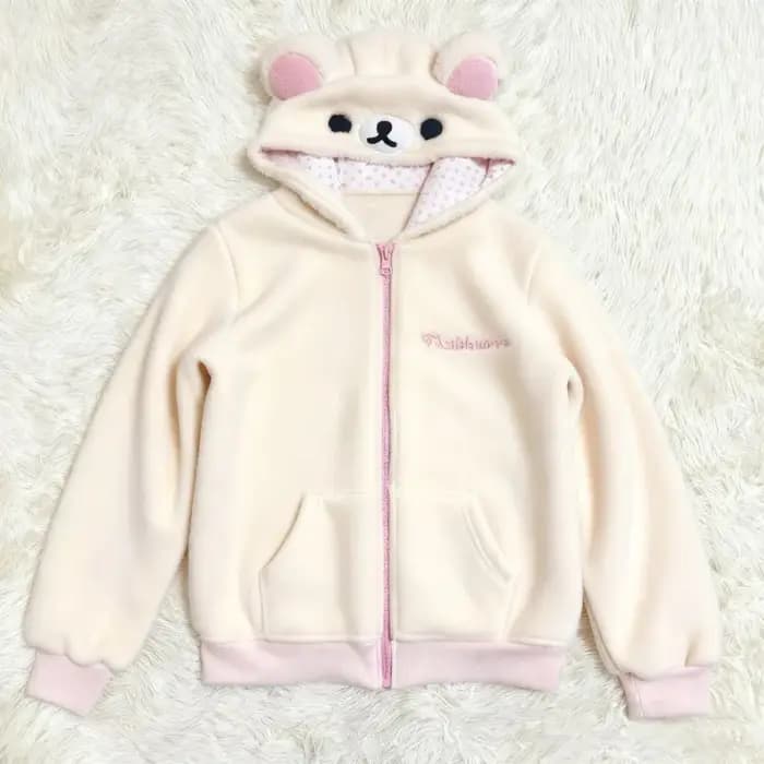 2025 Ropa Mujer japonais vestes à capuche vêtements pour femmes ours oreille