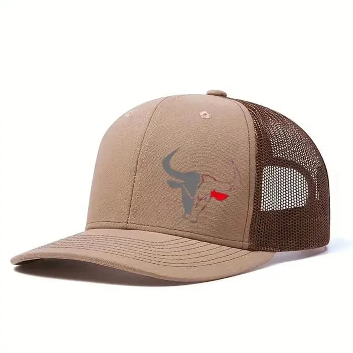 Casquette de baseball décontractée à imprimé tête de taureau