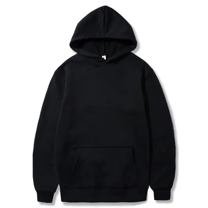 Mode décontracté polaire sweat à capuche pour homme en gros plaine blanc pull