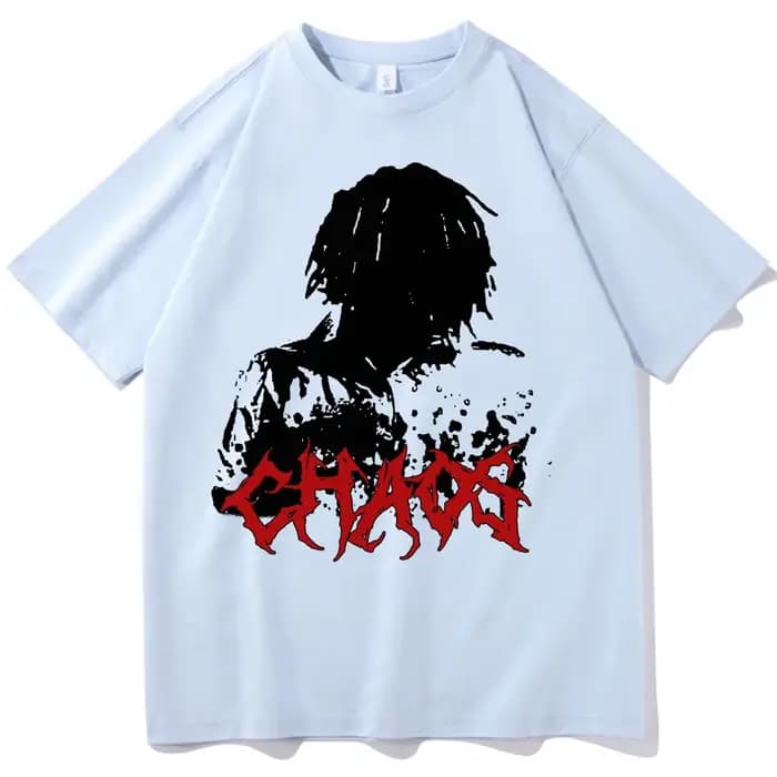 Ken Carson More Chaos Album 2025 T-shirt Harajuku col rond chemise décontractée cadeau