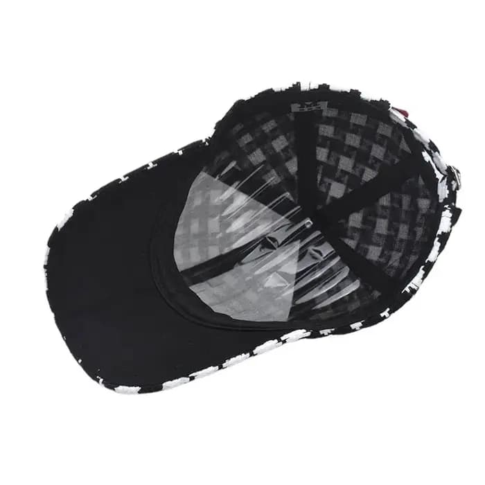Casquettes de baseball à carreaux beiges de marque FS pour hommes