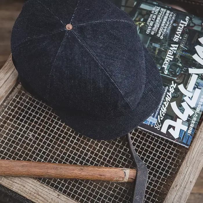 Maden surdimensionné hommes Denim casquettes de gavroche