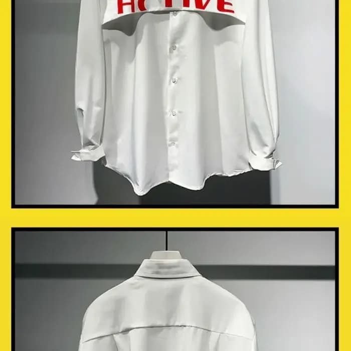 Chemise à manches longues polyvalente pour homme
