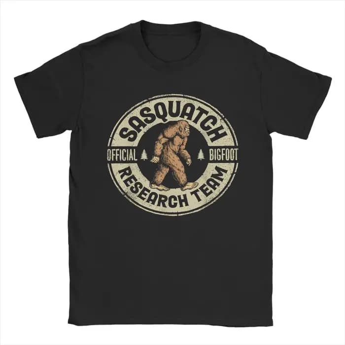 Streetwear t-shirt été Bigfoot équipe de recherche rétro Vintage Sasquatch t-shirts coton t-shirt po