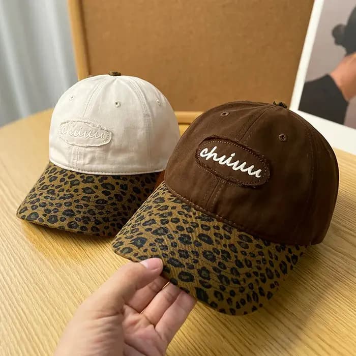 Casquette de Baseball léopard rétro pour femmes
