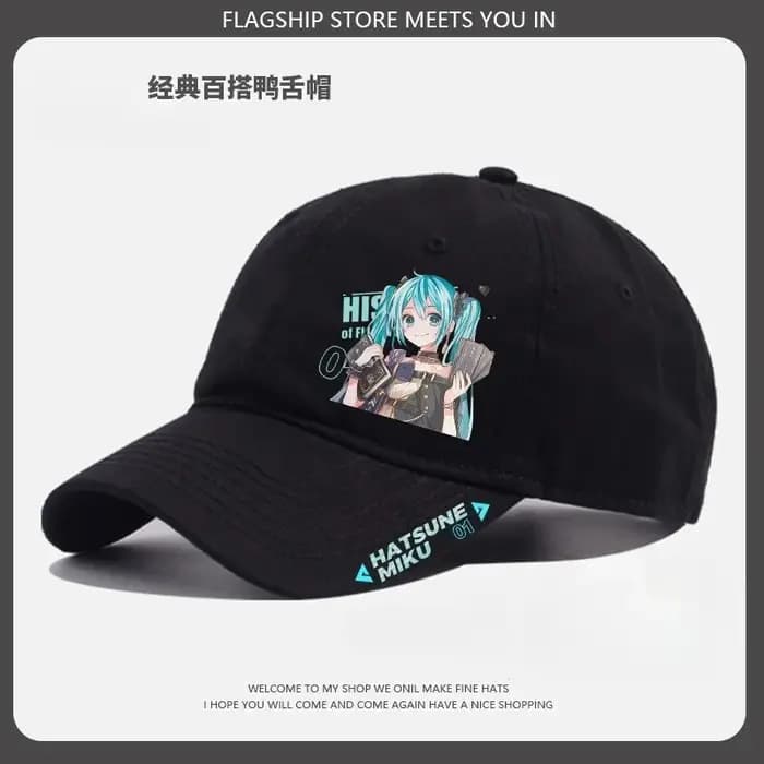 Casquette de baseball Kawaii Hatsune Miku