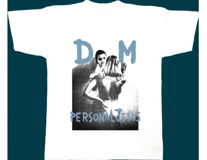 T-shirt graphique Art Black Electronic Combination Depeche Mode Band 100% coton pour hommes et femmes