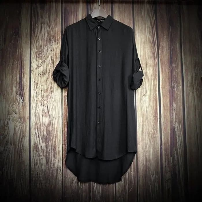 XS-5XL hommes mi-long Couple chemise décontractée Streetwear mode Version coréenne jeunesse Campus à