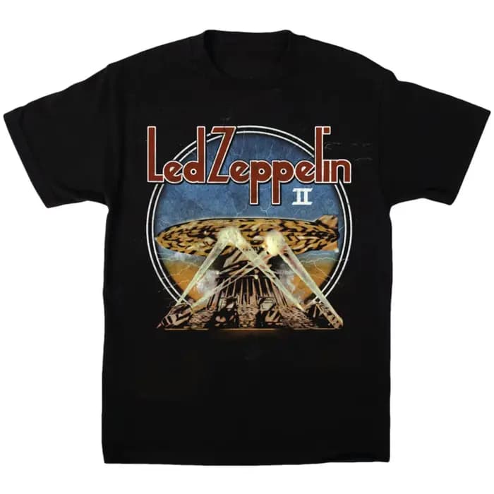 Hermit Led Zeppelin Band T-Shirt en coton avec motif pour hommes et femmes