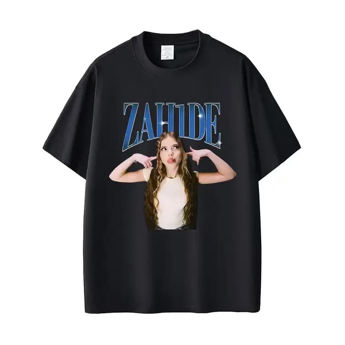 Chanteur Zahide imprimé graphique T-shirts hommes femmes mode décontracté coton à manches courtes