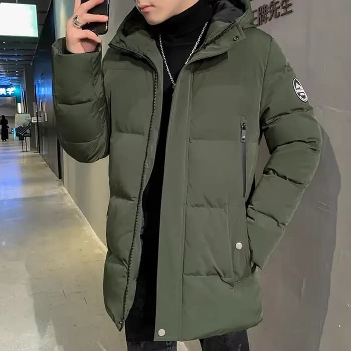 Hommes hiver Parkas à capuche marque coupe-vent vêtements d'extérieur chapeau
