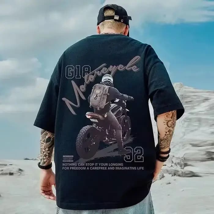 T-shirt imprimé vintage américain pour homme, manches courtes, col rond, en coton, style streetwear, décontracté, gothique, Y2K, pour l'été