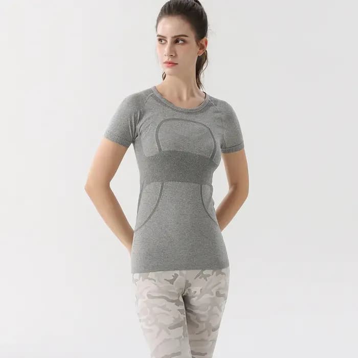 T-Shirt de Fitness à manches courtes pour femmes