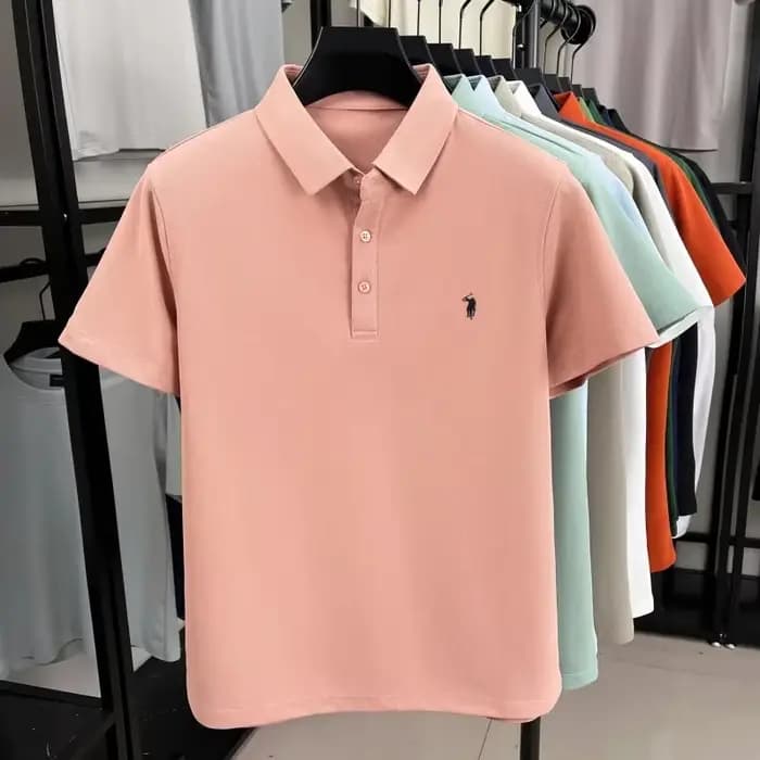 Nouveau style – Polo imprimé haut de gamme de luxe à manches courtes pour homme – T-shirt à revers