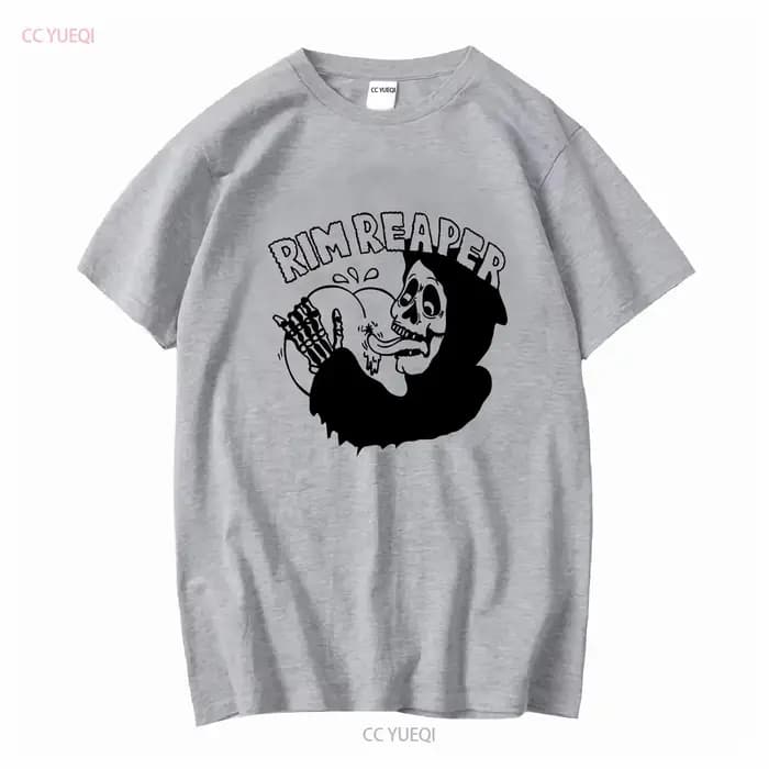 RIM REAPER T SHIRT moto hors-la-loi motard vintage lavé streetwear vêtements de créateurs mode élégante légèrement graphique