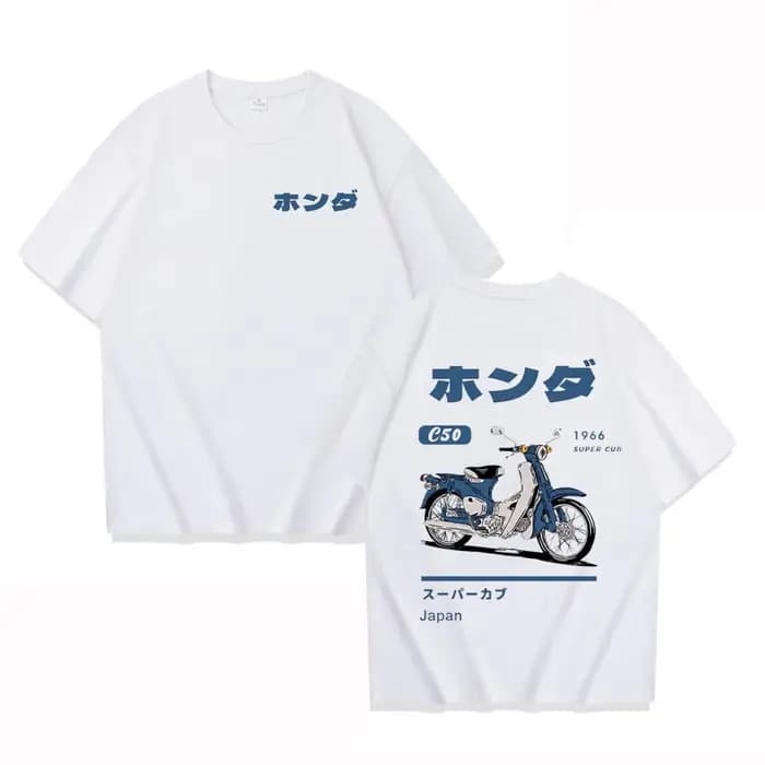 Mode T-Shirt ample rétro été dessin animé voiture impression unisexe à manches courtes col rond Coup
