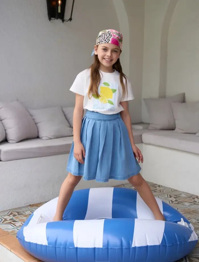 AS SS26 T-shirt imprimé collection Lemon pour garçons et filles