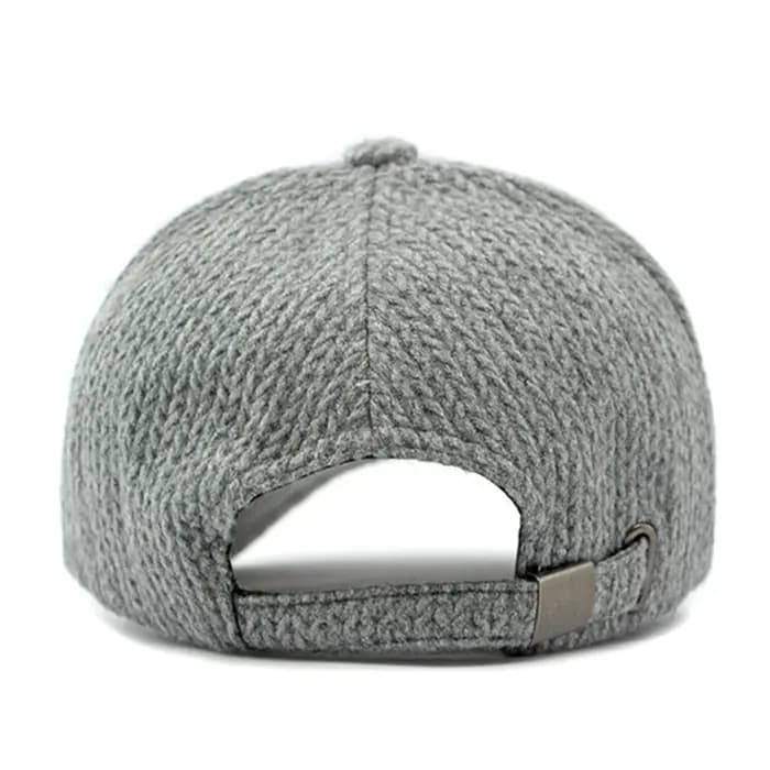 Casquettes de baseball en laine gris-brun FS pour hommes et femmes