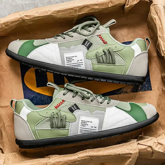 Chaussures de sport légères et respirantes pour hommes | Chaussures basses à lacets toutes saiso