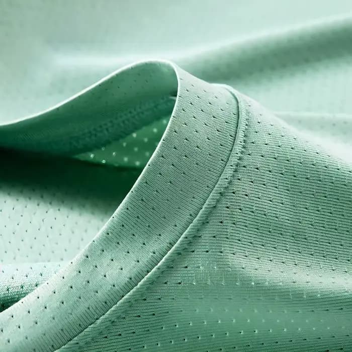 T-shirt à manches courtes en maille verte pour hommes