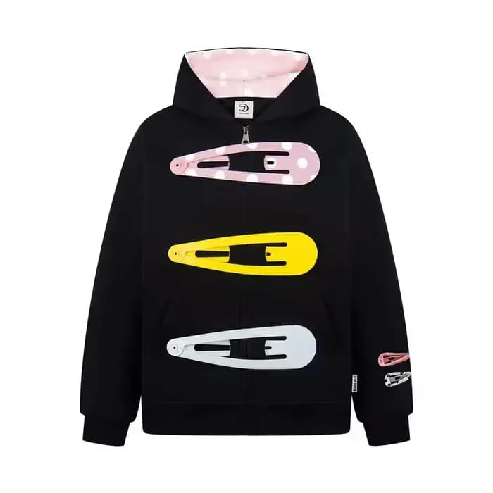 Sweat à capuche zippé oversize pour femme