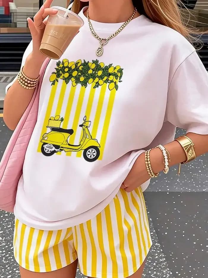 T-shirt graphique Lemon Scooter
