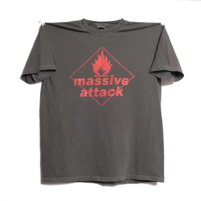 T-shirt vintage pour femme Massive Attack Band