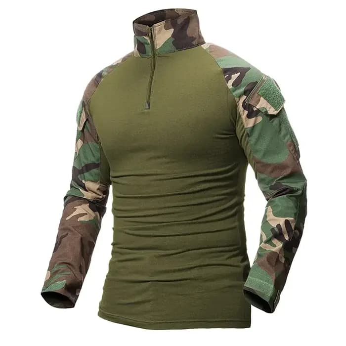 Hommes armée américaine tactique Multicam militaire Combat noir T-Shirt à manches longues CP Camouflage Airsoft chemises Camping chasse vêtements