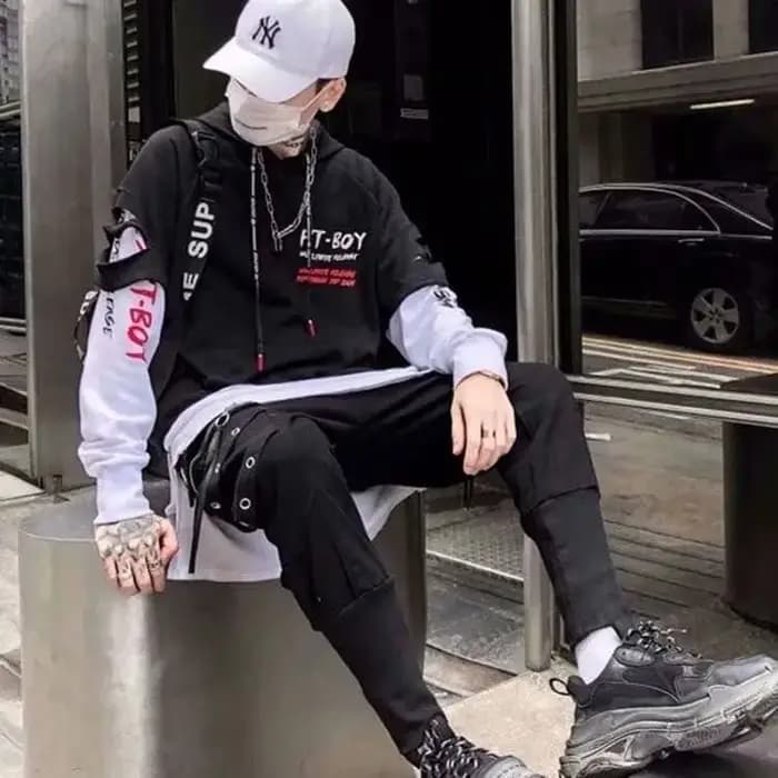 Sweat-shirt à capuche pour hommes