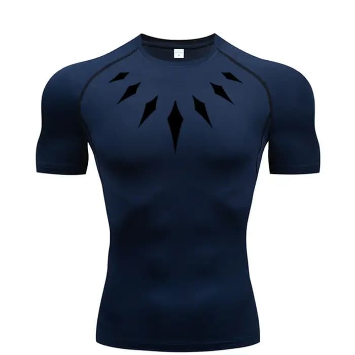 T-shirt de compression pour homme à imprimé anime
