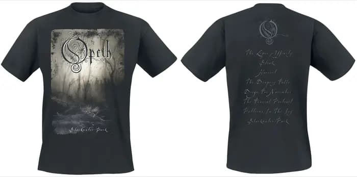 T-shirt Opeth Blackwater Park, imprimé album du groupe de métal progressif, 100% coton, unisexe, che
