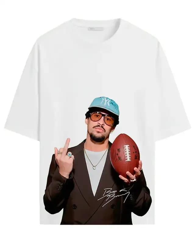 T-shirt Bad Bunny été 2026 en coton pour femme et homme