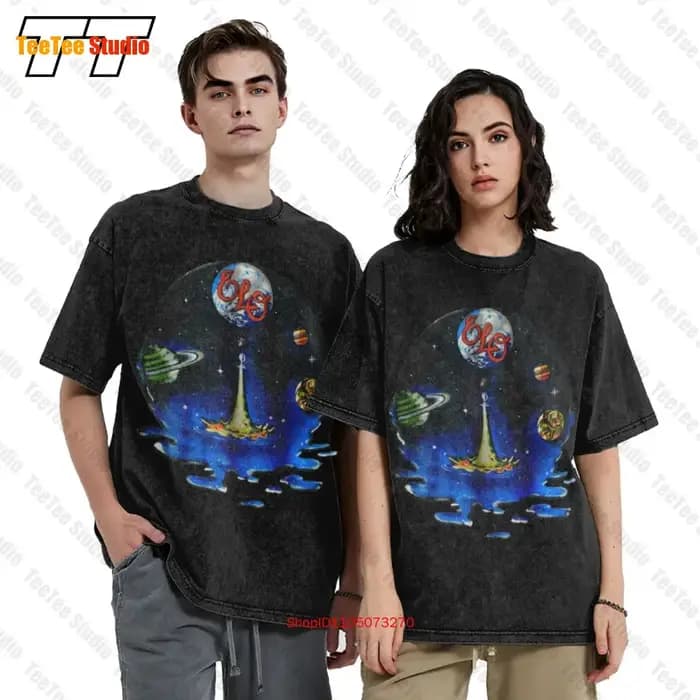 Elo 1981 Time Tour orchestre lumineuse électrique Hip Hop vêtements pour hommes T-Shirt EENK