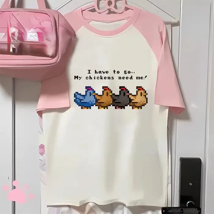 StardistingValley-T-shirt pour femmes, style moderne, harajuku, vêtements de bandes dessinées des an