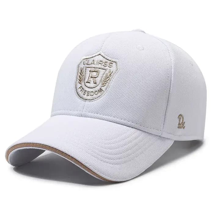 Casquette de baseball noire tendance avec logo brodé