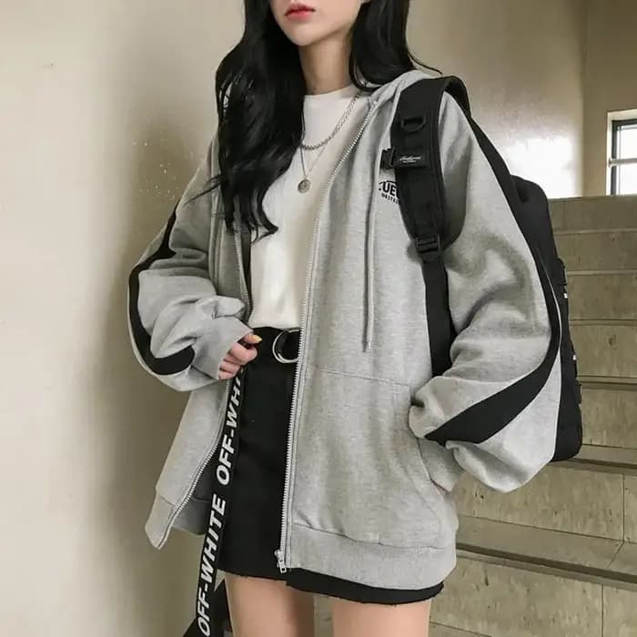 Sweat-shirt ample à manches longues pour femme, surdimensionné, Style petit ami de rue, Harajuku, vê