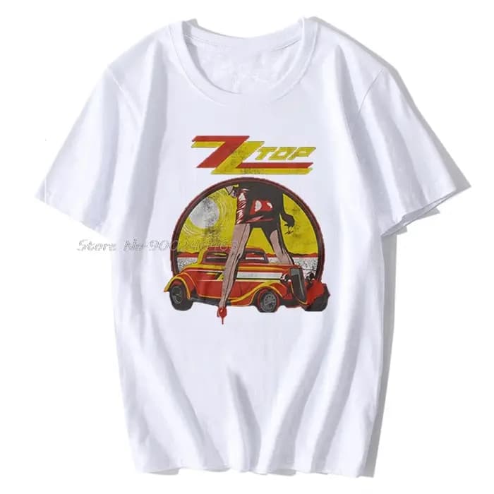 Crazy Streetwear hommes Zz haut jambes vintage Rock T-Shirt Hip Hop