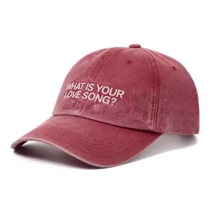 Casquette de baseball brodée Kpop « What Is Your Love Song »
