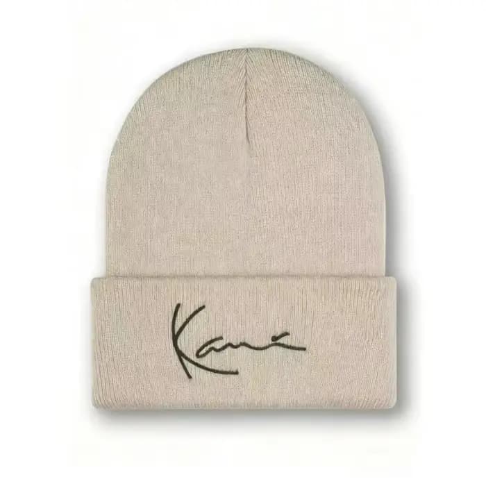 Karl Kani Chapeau tricoté brodé avec lettres rétro pour hommes et femmes